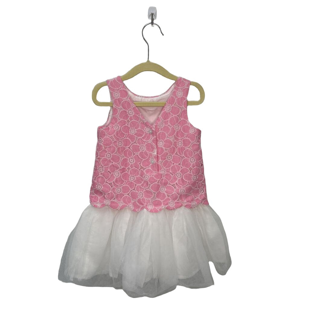 Floral Lace & Tulle Dress