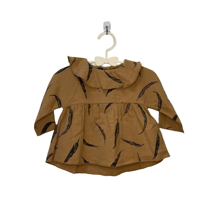 LS Leaf Collared Blouse