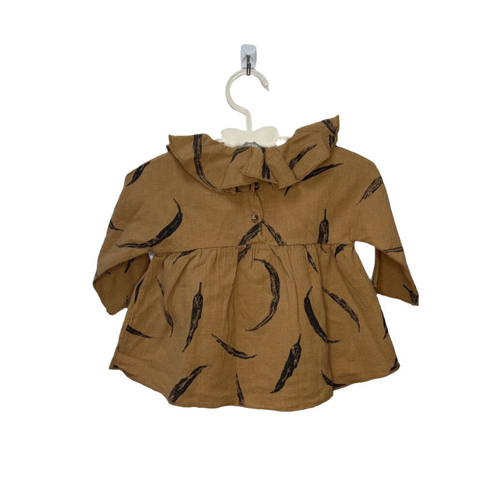 LS Leaf Collared Blouse
