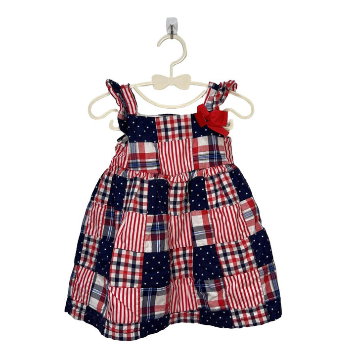 Sleeveless Patch Dress / USA Flag