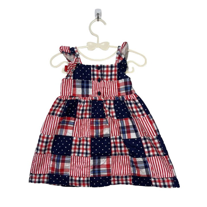 Sleeveless Patch Dress / USA Flag