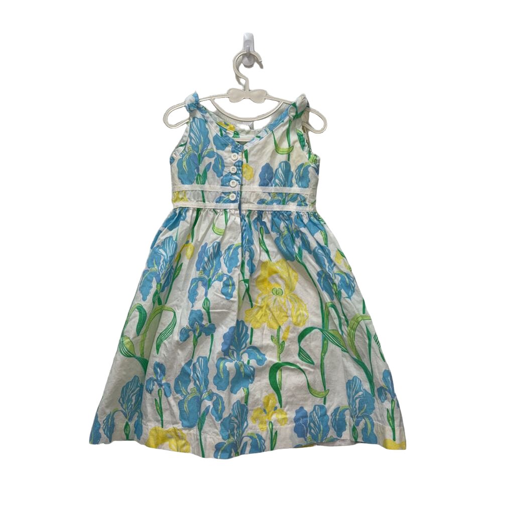 Sleeveless Cotton Dress / Flowers