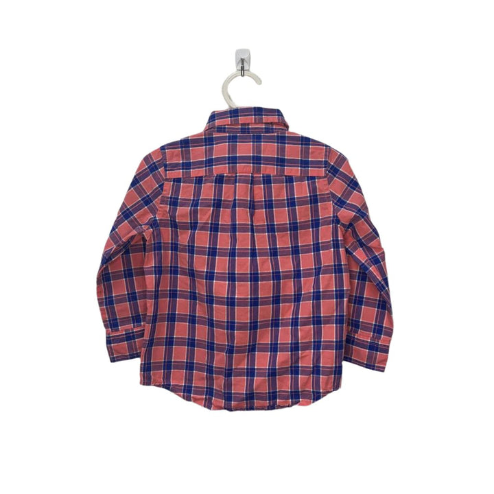 LS Collared Button Down / Plaid
