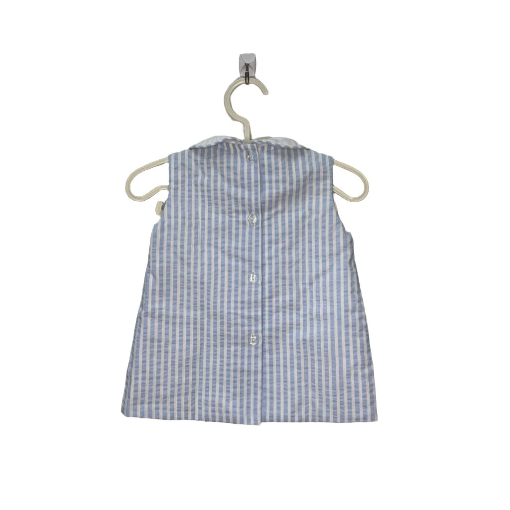 Collared Striped Dress w/Bloomer