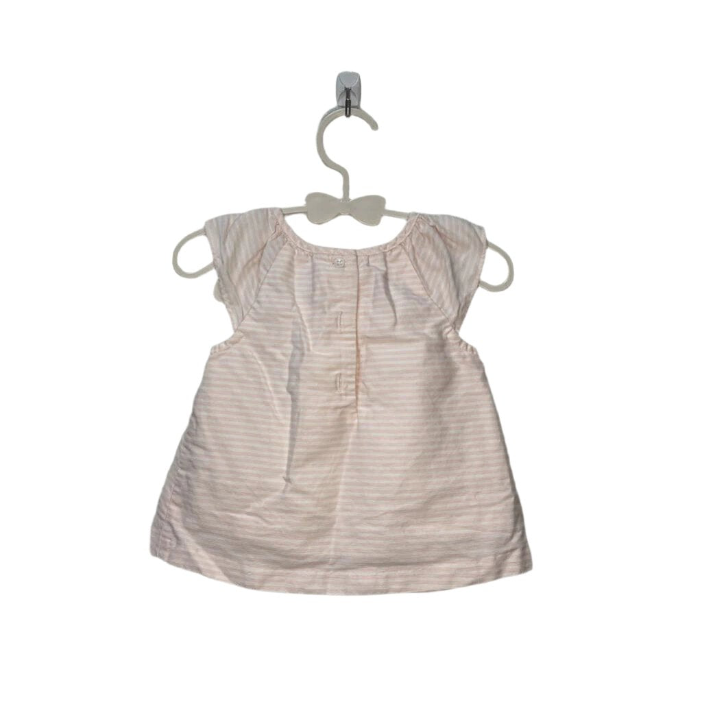 Ruffle Sleeves Striped Shirt