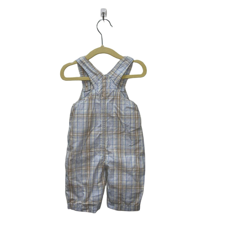Overall Romper / Plaid + Classic Pooh