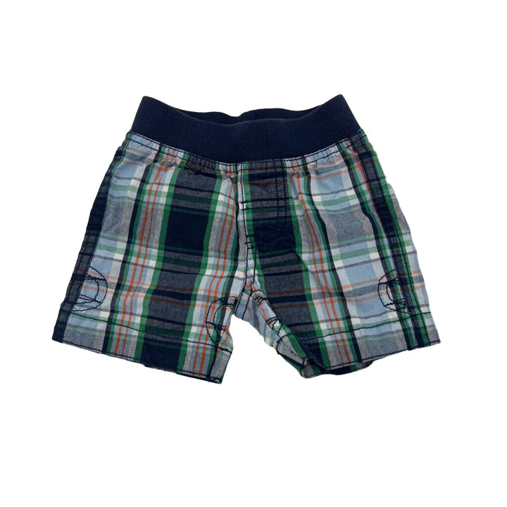 Elastic Waist Shorts / Plaid