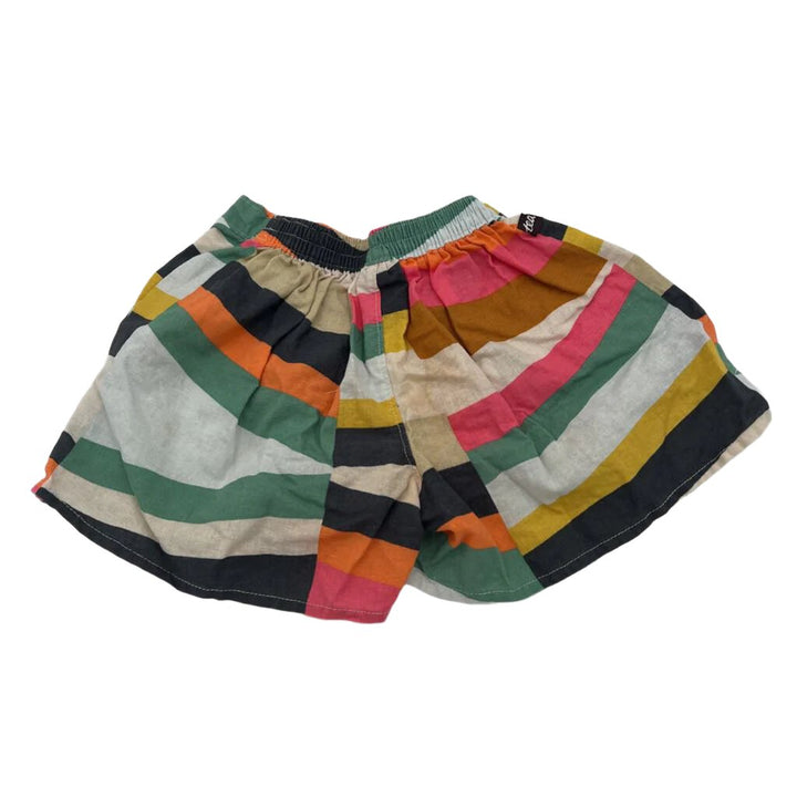 Elastic Waist Striped Shorts