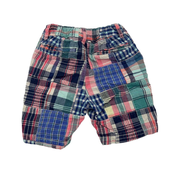Adjustable Plaid Shorts