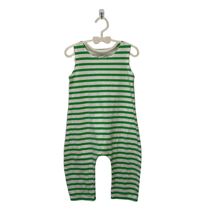 Sleeveless Striped Romper