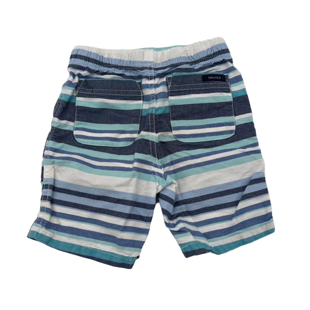 Elastic Waist Striped Shorts