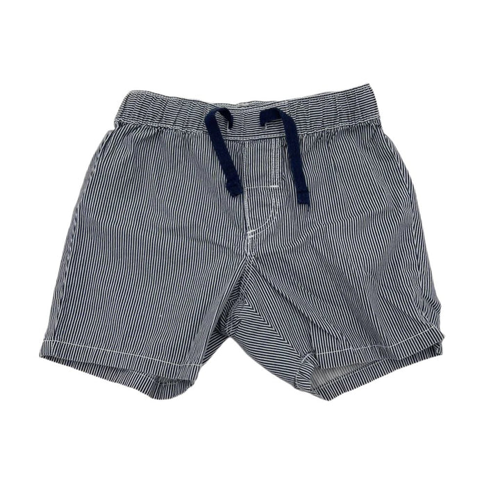 Elastic Waist Striped Shorts