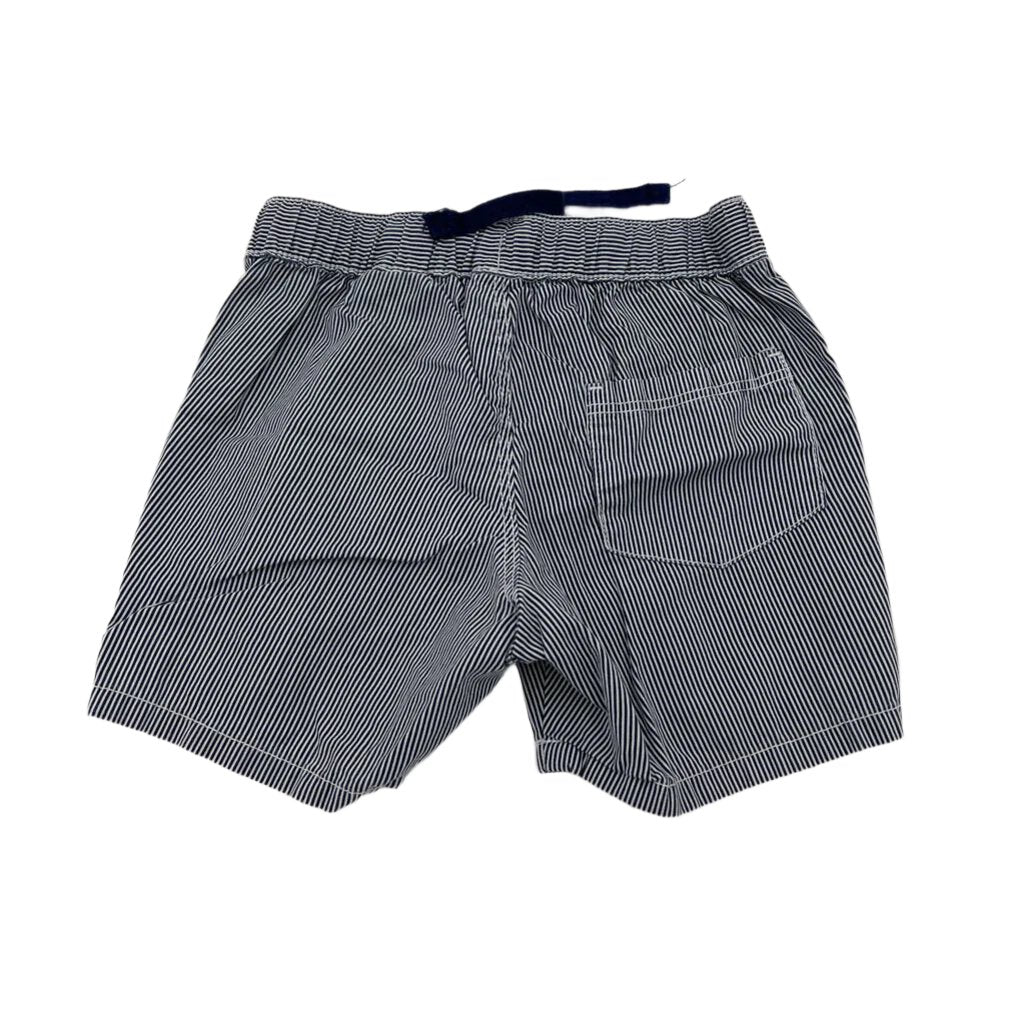 Elastic Waist Striped Shorts