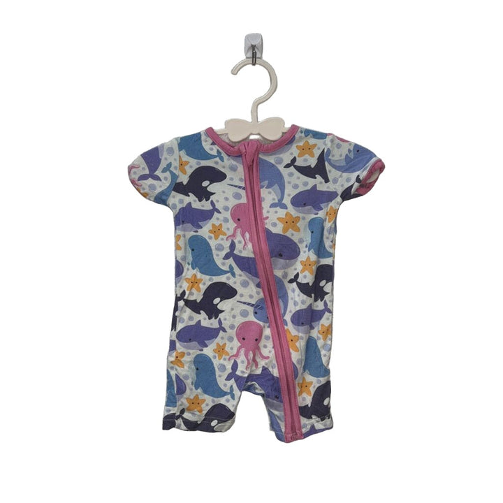 "Whale" Short Romper