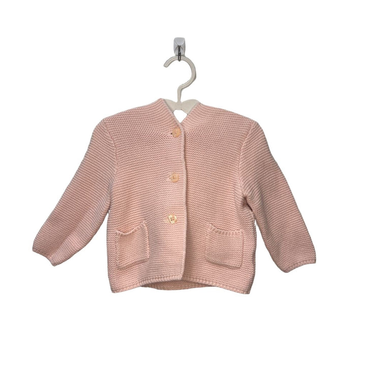 Hooded Button Up Crochet Jacket