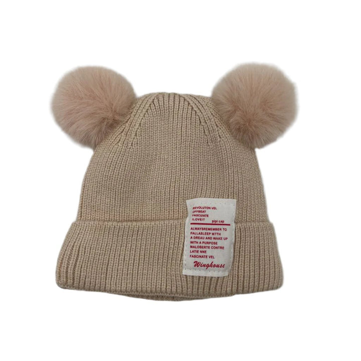 Knit Pom-Pom Ear Hat