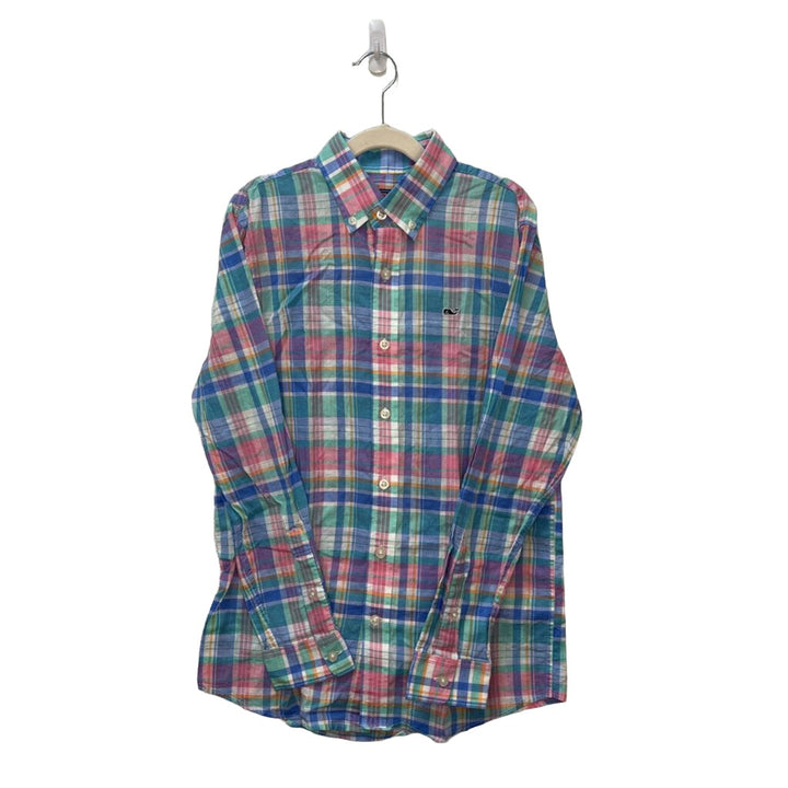 LS Collared Button Down / Plaid