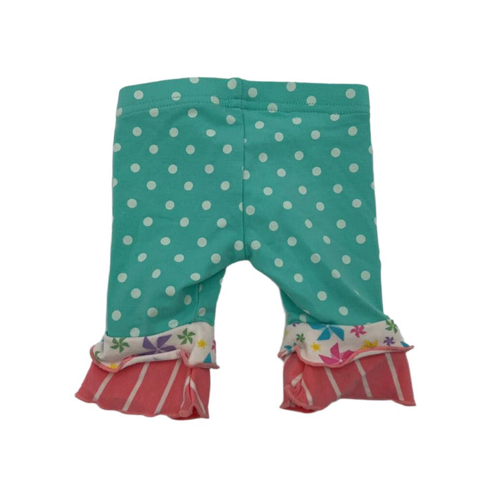 Polka Dot Leggings / Ruffle Ankles
