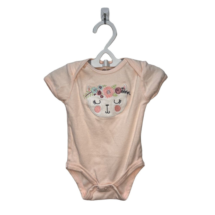 Embroidered Kitty SS Onesie
