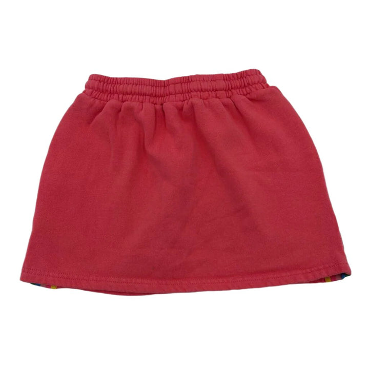 Drawstring Cotton Skirt / Rainbow Stripes