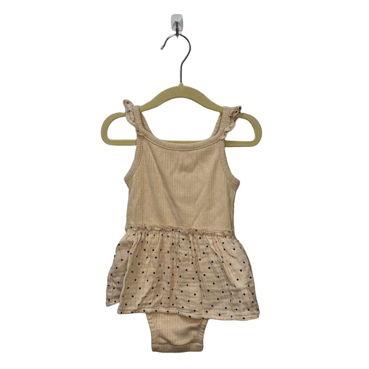 Spaghetti Strap Onesie Dress / Dots