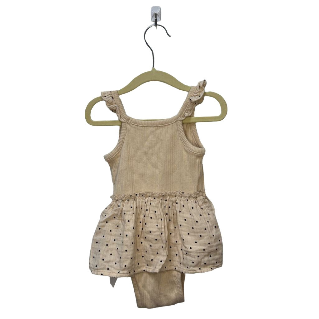 Spaghetti Strap Onesie Dress / Dots