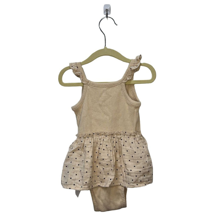 Spaghetti Strap Onesie Dress / Dots