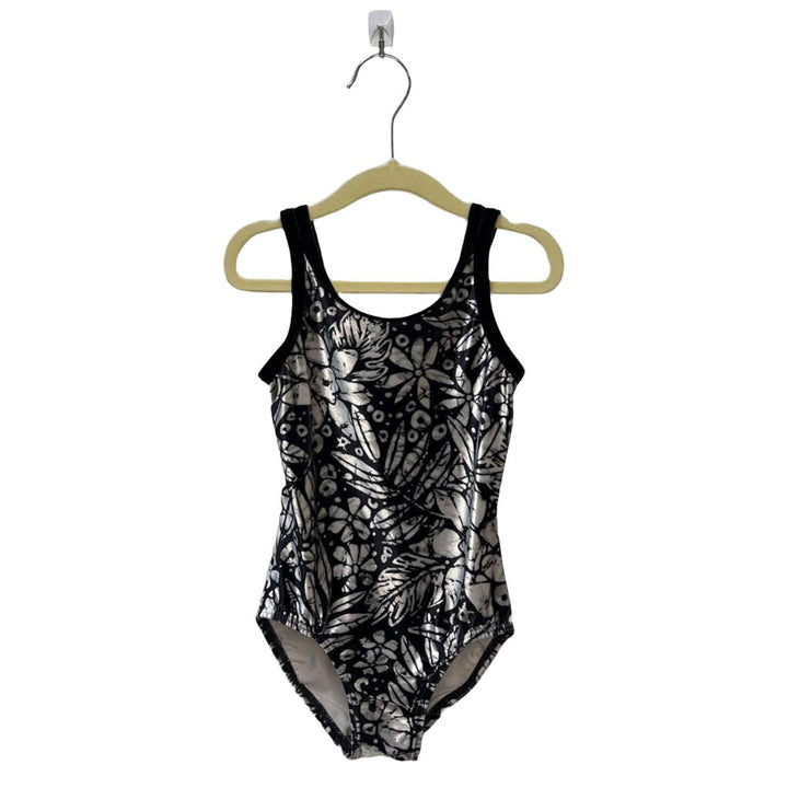 Velvet Leotard / Flowers & Leaves