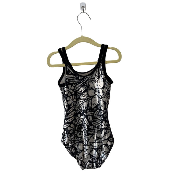 Velvet Leotard / Flowers & Leaves