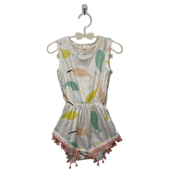 Narwhal Pom-Pom Romper