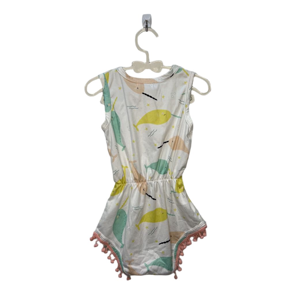 Narwhal Pom-Pom Romper