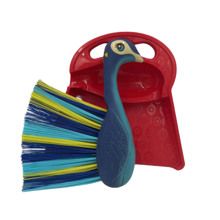 Pretend Play Peacock Broom Set