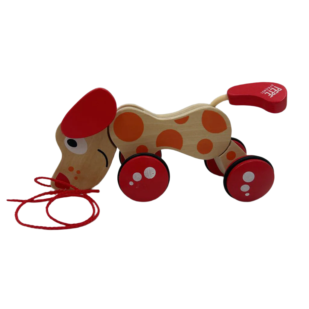 Pull Along Spotted Dog