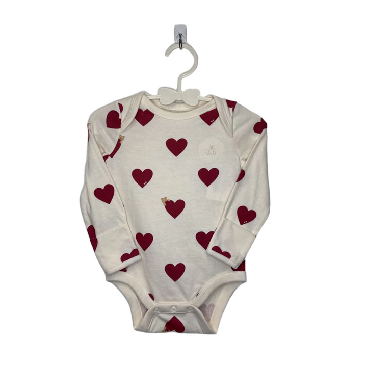 LS Onesie / Bears + Hearts
