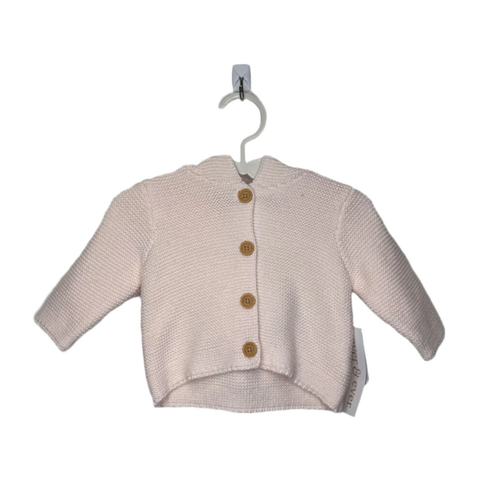 Hooded LS Button Cardigan Sweater