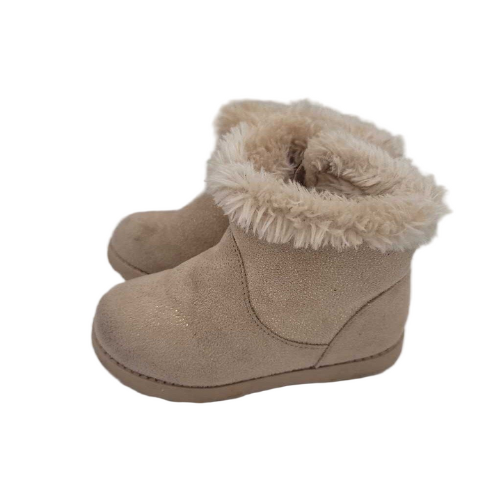 Zip Up Fleece Lined Glittery Boots