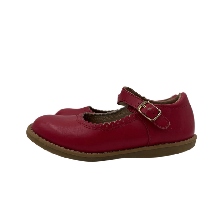 Velcro Clasp Scalloped Mary Janes