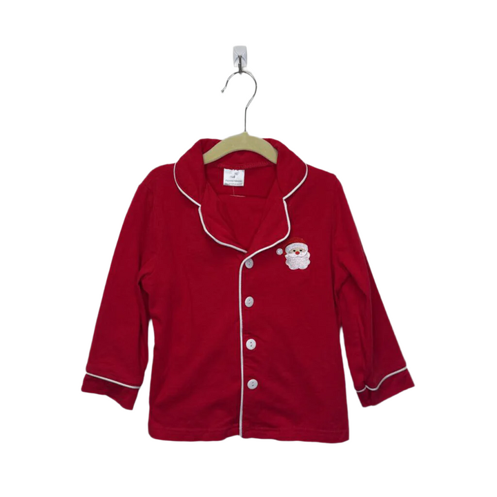 Collared Button Down Pajama Set