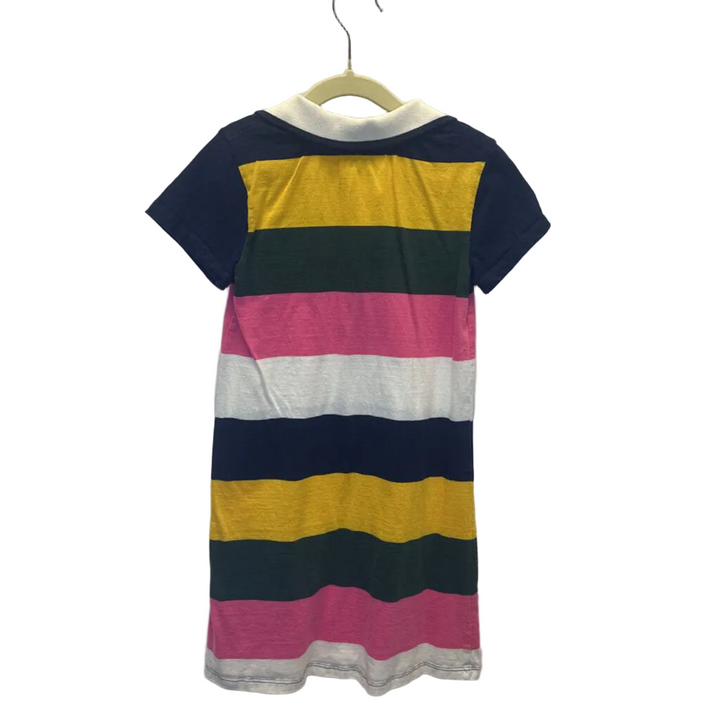 SS Collared Cotton Dress / Striped