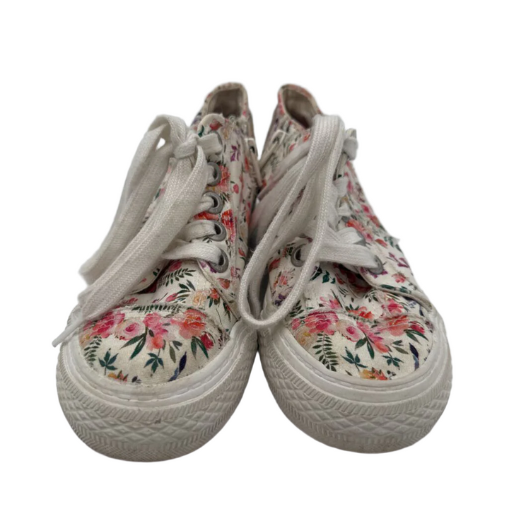 Floral Lace-up Sneakers