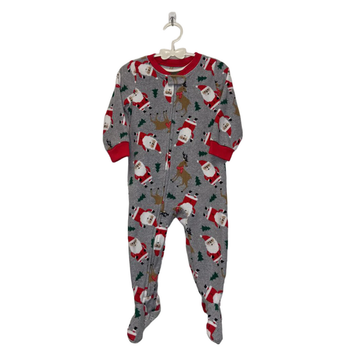Fleece Santa Footed Sleeper