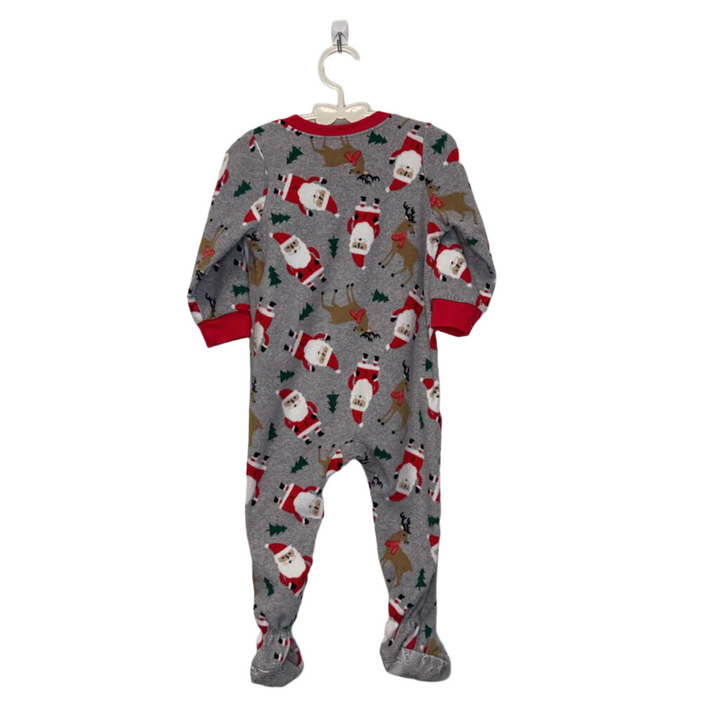 Fleece Santa Footed Sleeper