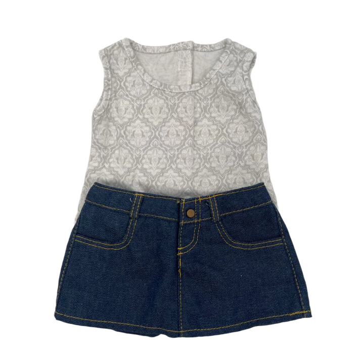 Doll Mini Skirt Outfit