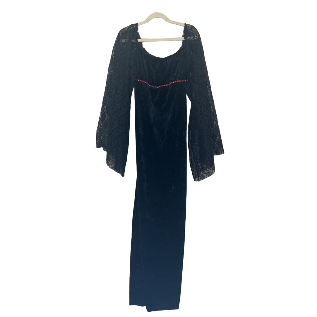 Velvet Spooky Halloween Dress + Gloves
