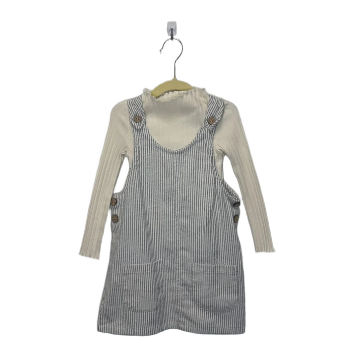 LS Ribbed & Overall Dress