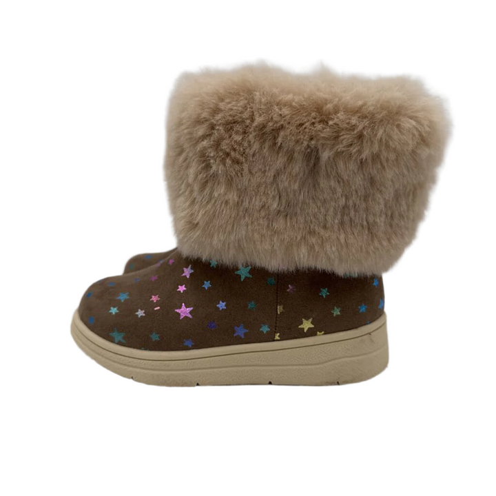 Metallic Star Fur Lined Boots