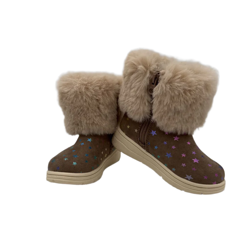 Metallic Star Fur Lined Boots