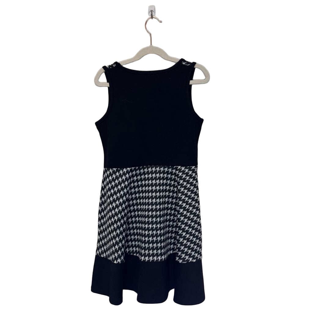 Sleeveless Cotton Dress / Herringbone
