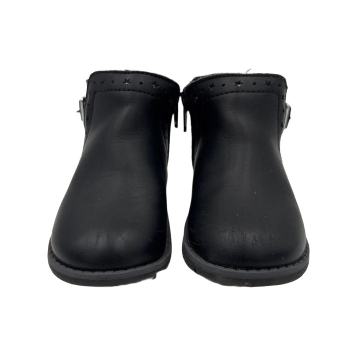 Zip Up Leather Ankle Boots