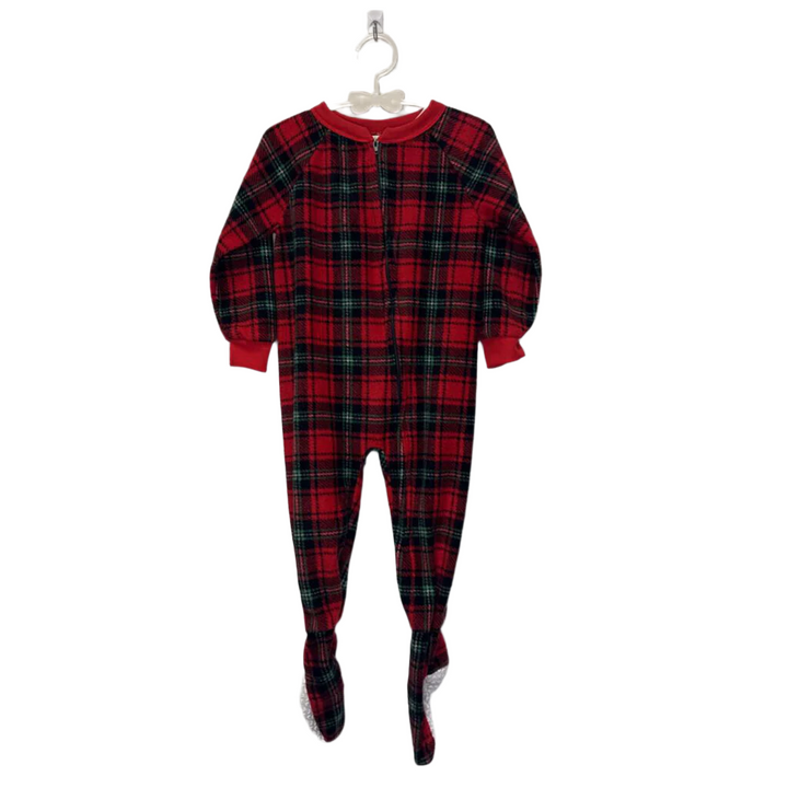 LS Footed Onesie / Plaid